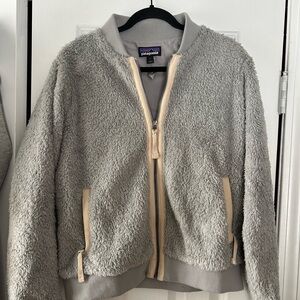 Patagonia Light Gray Bomber Jacket